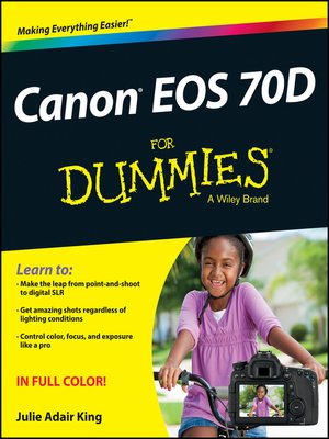 cover image of Canon EOS 70D For Dummies